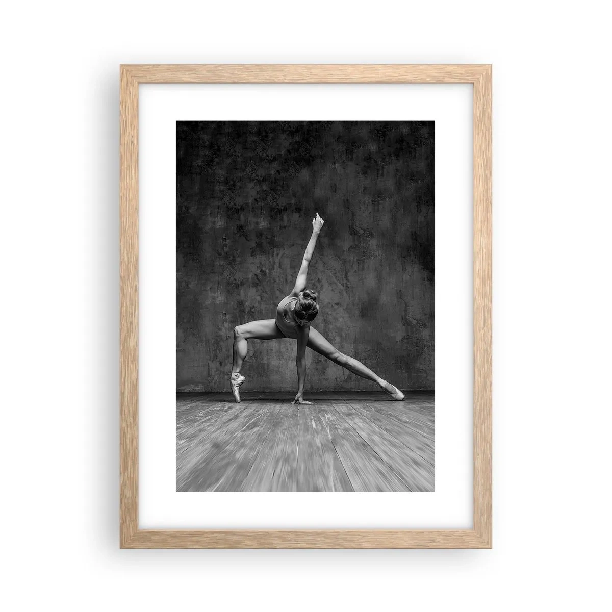 Póster en marco roble claro - Equilibrio perfecto - 30x40 cm