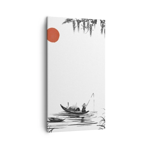 Cuadro sobre lienzo - Impresión de Imagen - Una tarde asiática - 45x80 cm