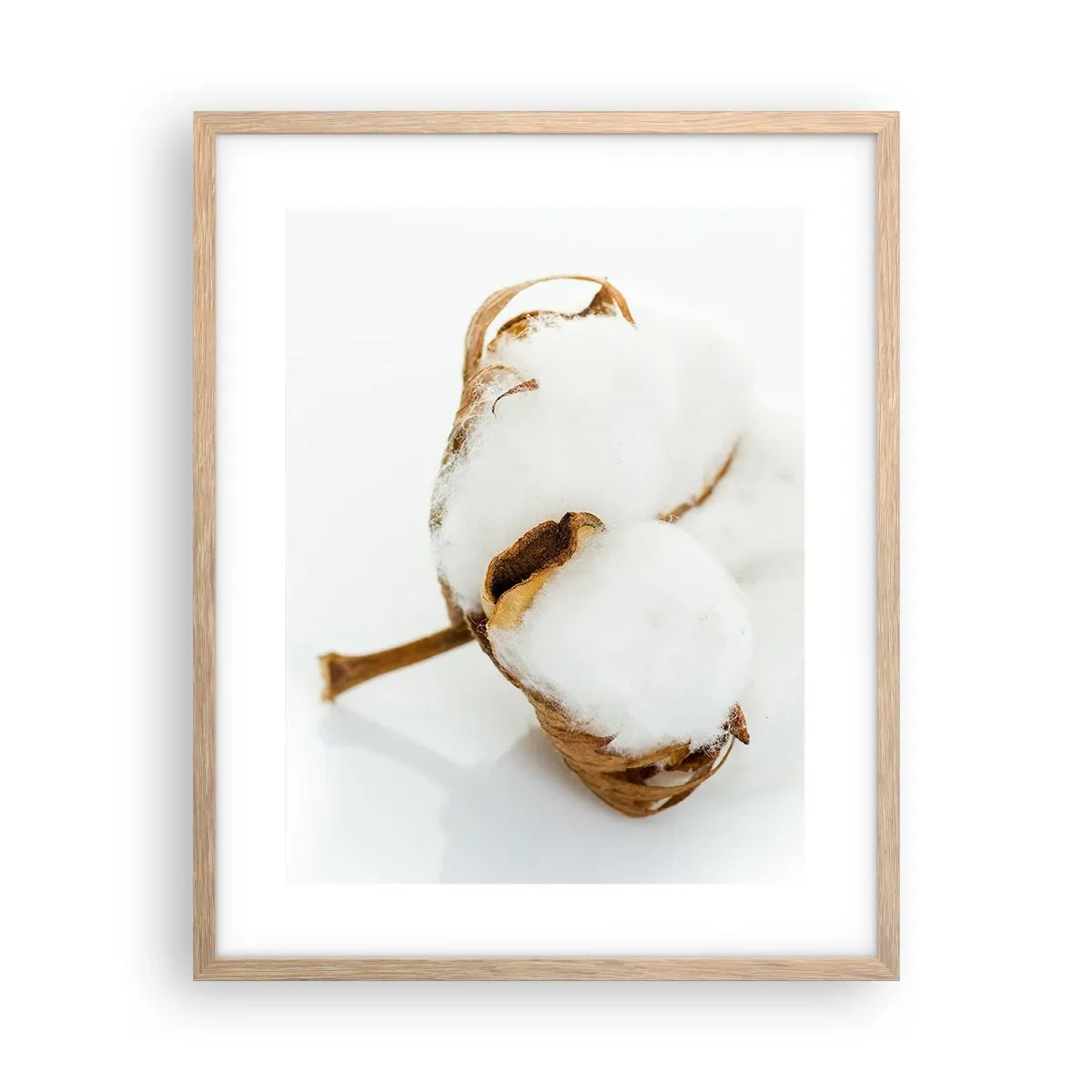 Póster en marco roble claro - Suave por naturaleza - 40x50 cm