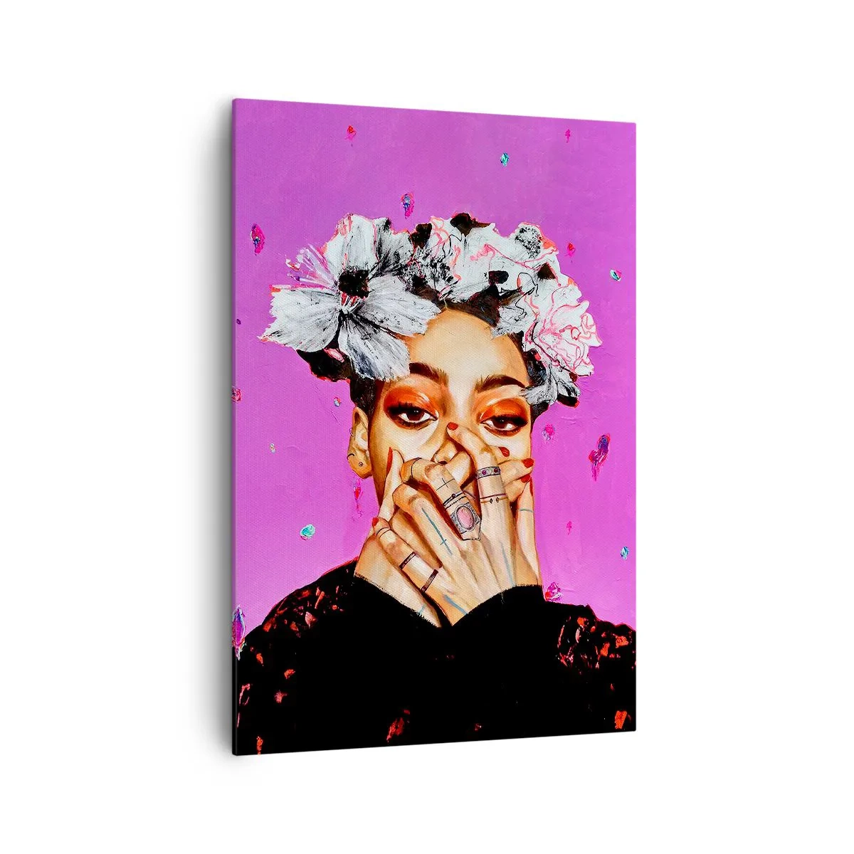 Cuadro sobre lienzo - Impresión de Imagen - Un poco alocada - 70x100 cm