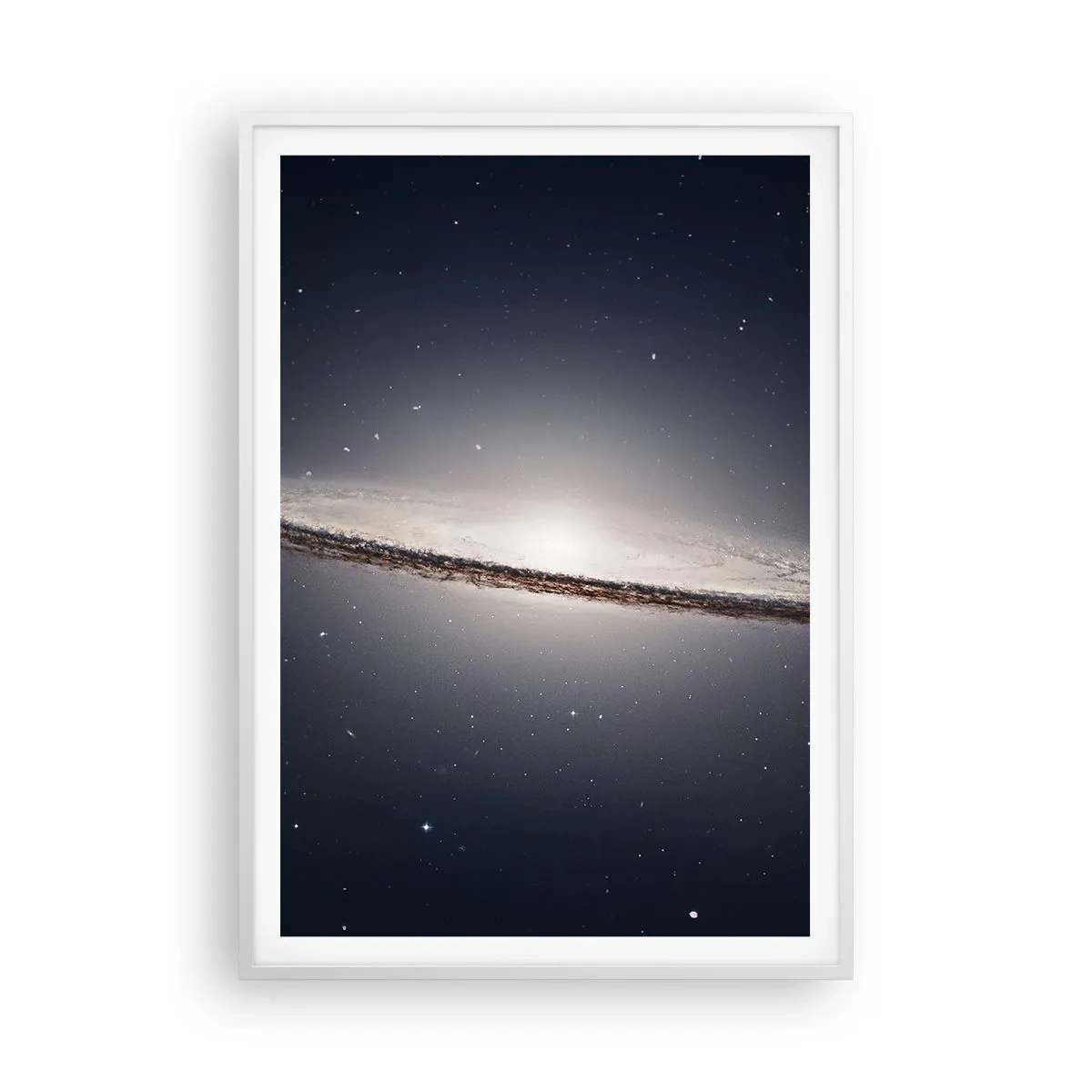 Póster en marco blanco - Érase una vez en una galaxia muy, muy lejana.... - 70x100 cm