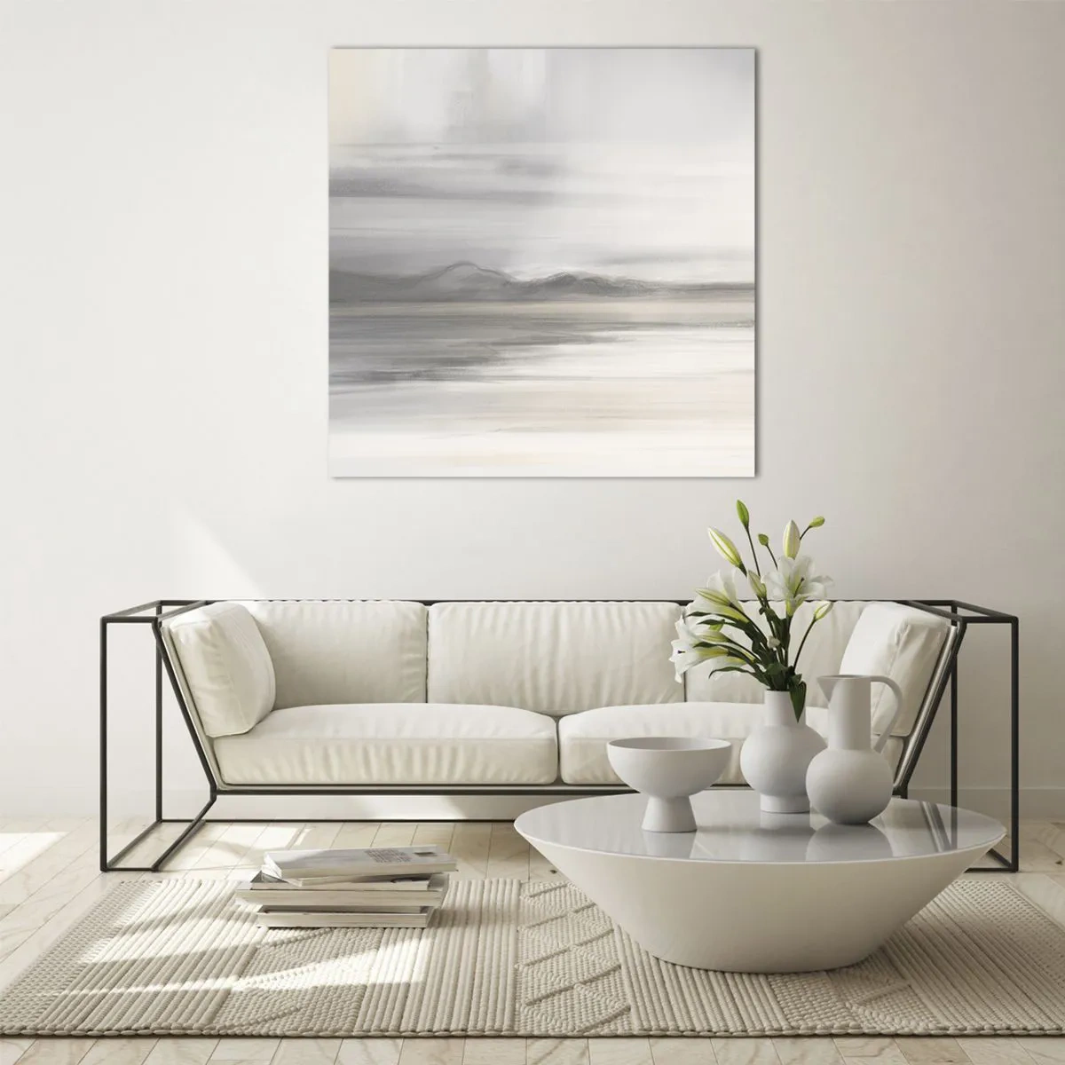 Cuadro sobre vidrio - Impresiones sobre Vidrio - Una distancia reflexiva - 40x40 cm