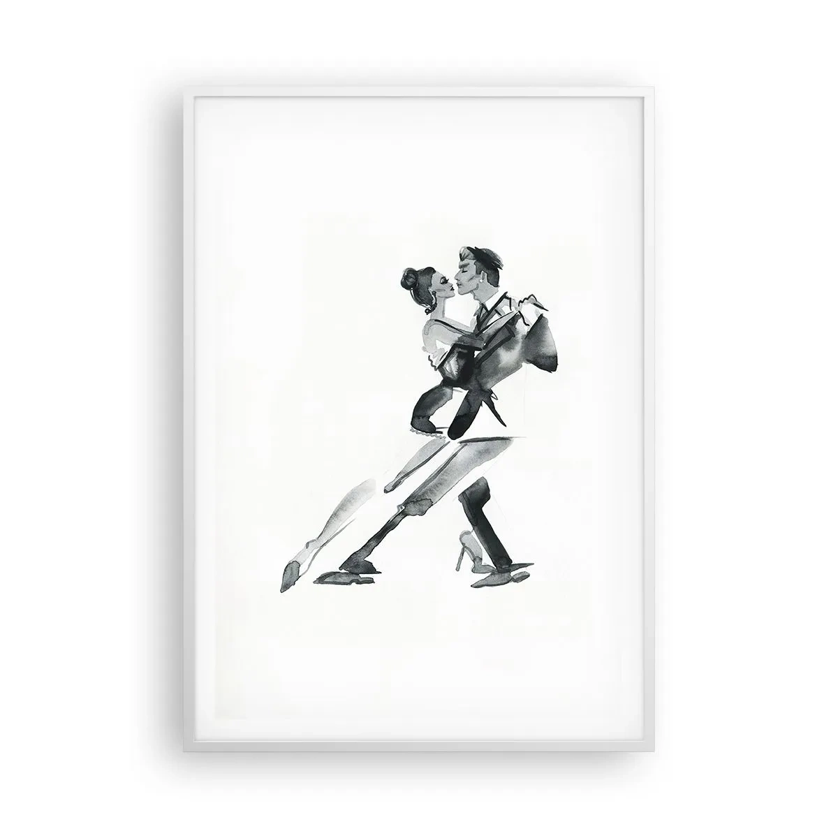 Póster en marco blanco - Todos al son de la música - 70x100 cm