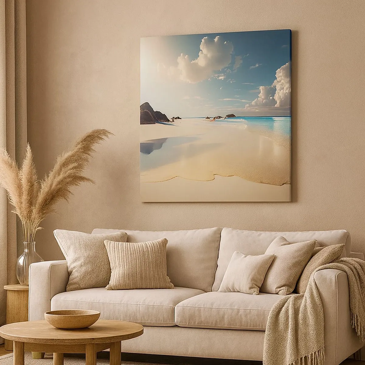 Cuadro sobre lienzo - Impresión de Imagen - Un día de ensueño - 30x30 cm