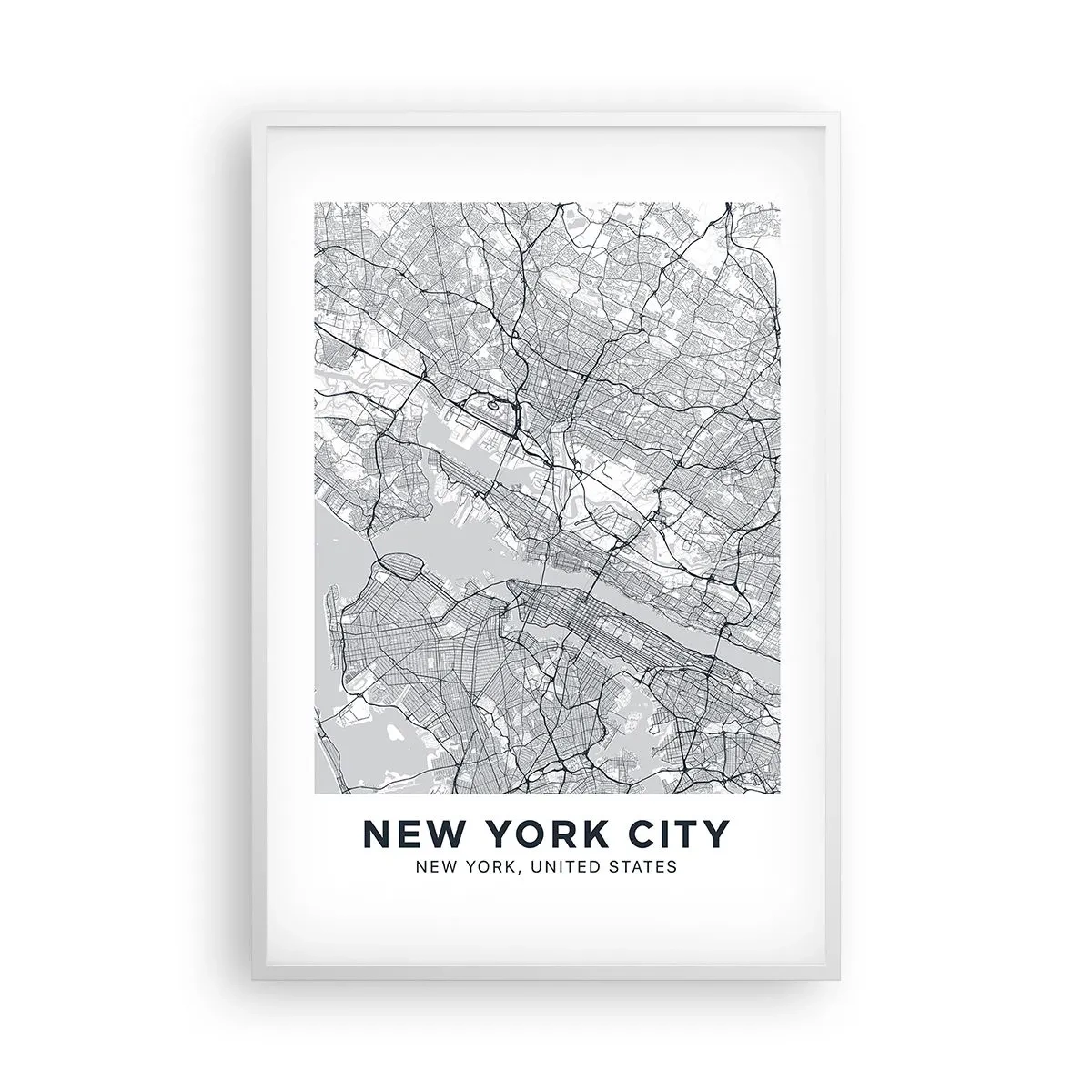 Póster en marco blanco - Anatomía de una metrópolis - 61x91 cm