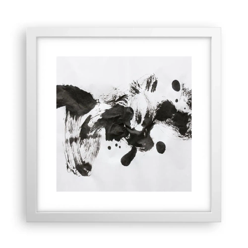 Póster en marco blanco - ¿Un método en la locura? - 30x30 cm