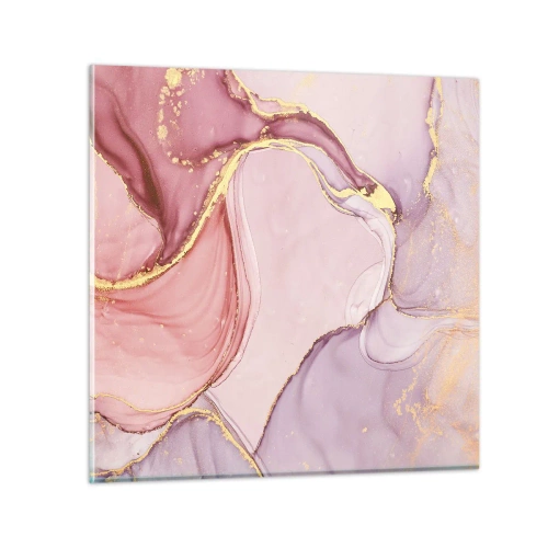 Cuadro sobre vidrio - Impresiones sobre Vidrio - Caricia de colores - 30x30 cm