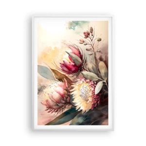 Póster en marco blanco - De perfil y de frente - 70x100 cm