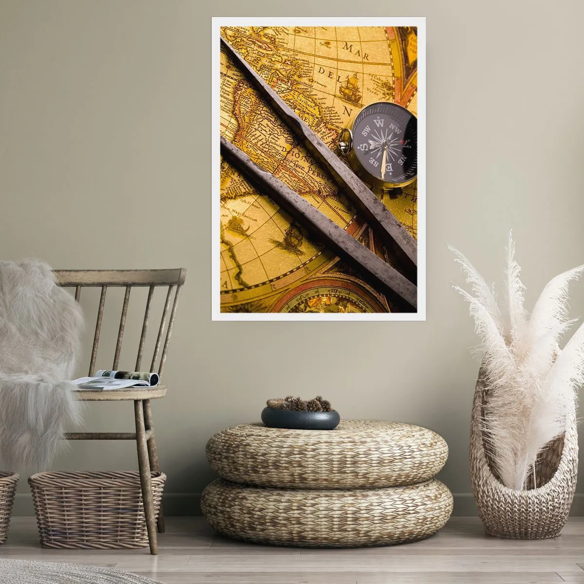 Póster - ¿Dónde están los tesoros? - 40x50 cm