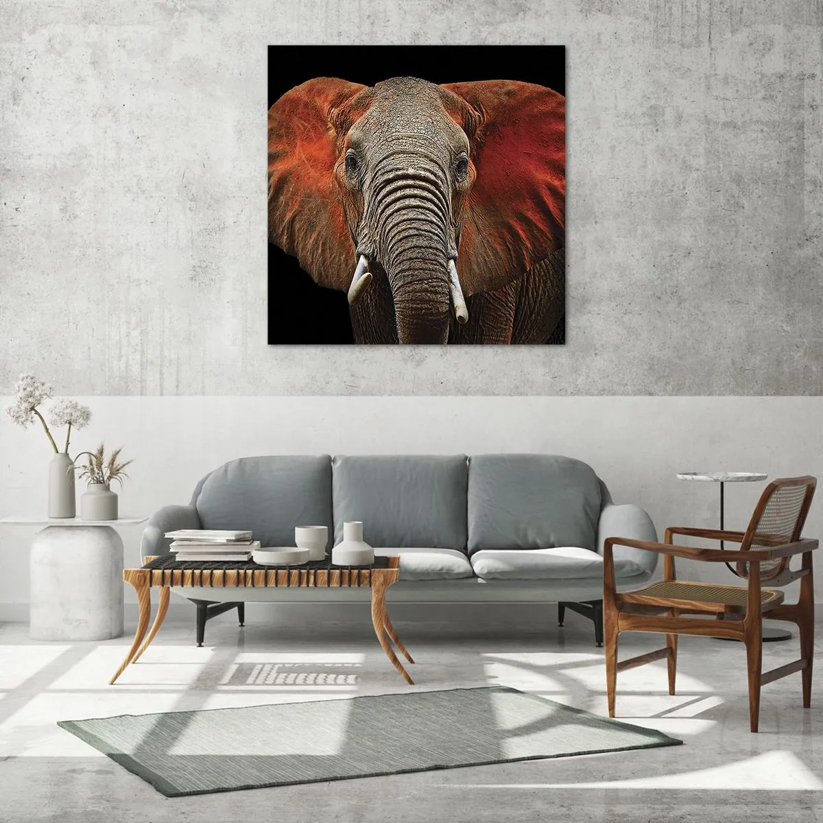 Cuadro sobre vidrio - Impresiones sobre Vidrio - Soy salvaje, ¿y tú? - 60x60 cm