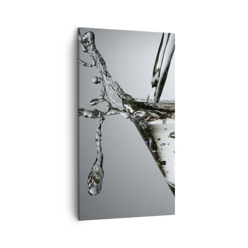 Cuadro sobre lienzo - Impresión de Imagen - Sobre el borde de una taza - 45x80 cm