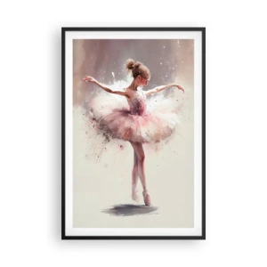 Póster en marco negro - Como un pájaro joven - 61x91 cm
