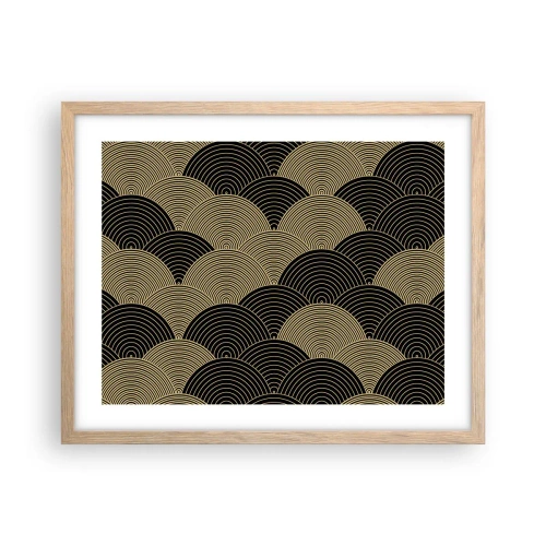Póster en marco roble claro - Multiplicación de la unidad - 50x40 cm