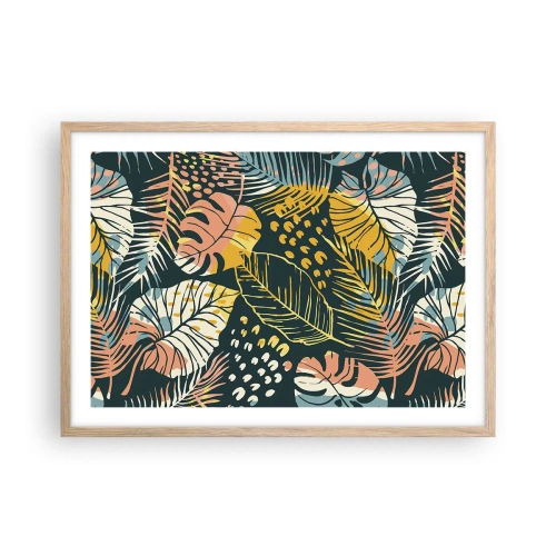 Póster en marco roble claro - Una frondosa fantasía - 70x50 cm