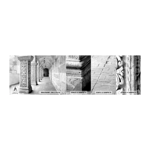 Muestra De Fotomural Standard Eco - ¿Y adónde nos llevará...? - Arquitectura, Pedazo, En blanco y negro - 100x30 cm