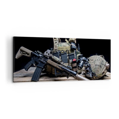 Cuadro sobre lienzo - Impresión de Imagen - ¡Descansen! - 100x40 cm