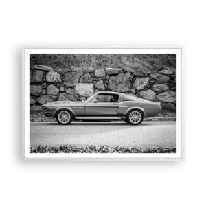 Póster en marco blanco - Una leyenda de los años 60 - 100x70 cm