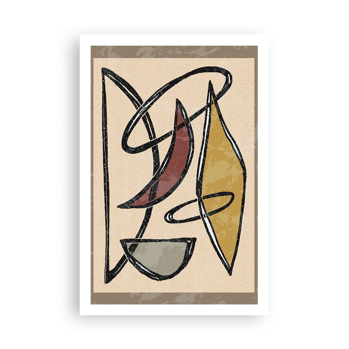 Póster - Composición: arcos y óvalos - 61x91 cm