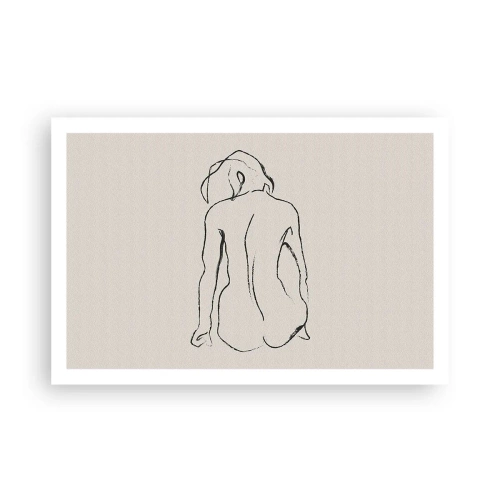 Póster - Esbozos de una espalada - 91x61 cm