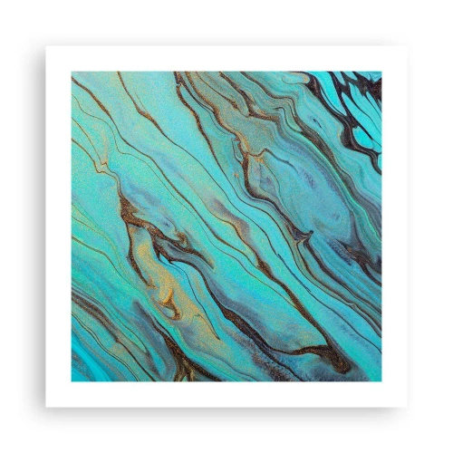 Póster - Marea turquesa - 50x50 cm