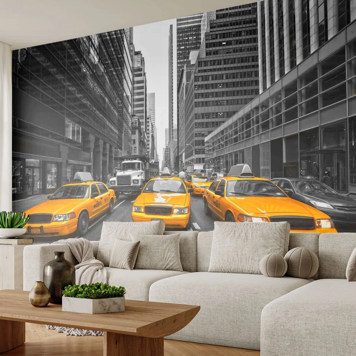 Fotomural Standard Eco - Nosotros somos los que damos color a la ciudad - Ciudad, Nueva York, Arquitectura - 200x140 cm