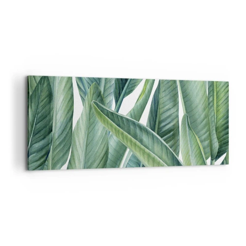 Cuadro sobre lienzo - Impresión de Imagen - Vegetación en estado puro - 100x40 cm