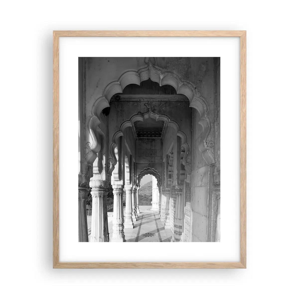 Póster en marco roble claro - El escenario de los cuentos de Oriente - 40x50 cm