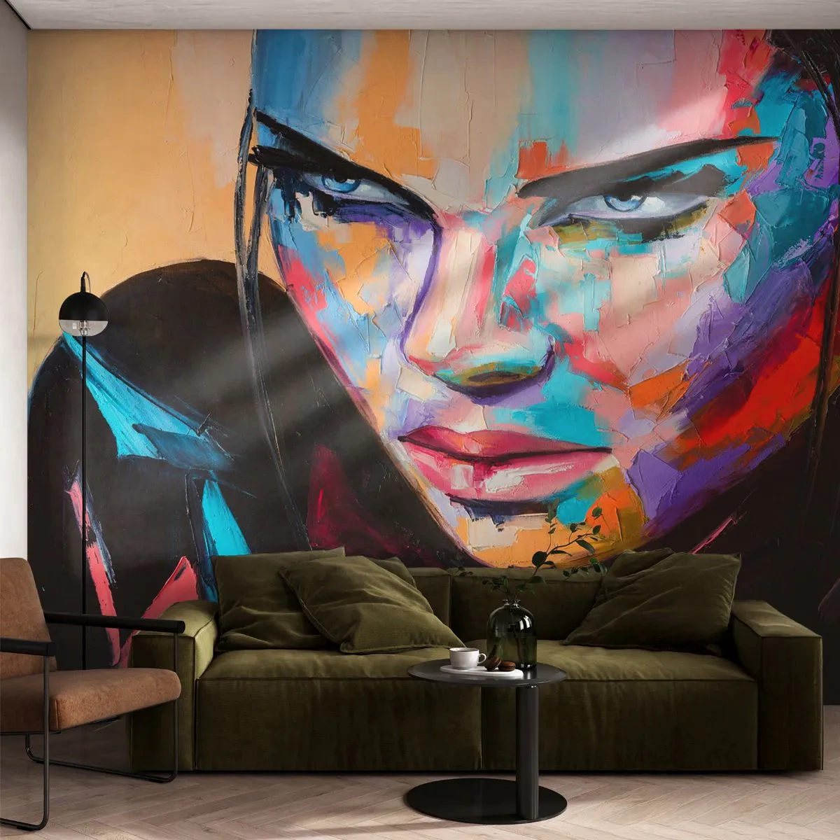 Fotomural Premium Canvas - Salvaje de corazón - Mujer, retrato de una mujer, Chica - 400x280 cm