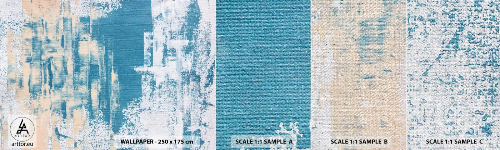 Muestra de fotomural Premium Canvas - A través de un carámbano - Abstracción, Pedazo, Patrón moderno - 100x30 cm