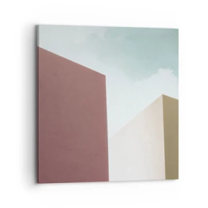 Cuadro sobre lienzo - Impresión de Imagen - Geometría de un verano soleado - 70x70 cm