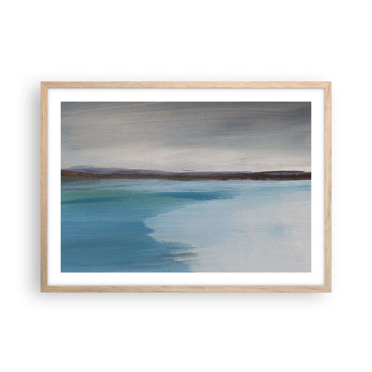 Póster en marco roble claro - Paisaje horizontal - 70x50 cm