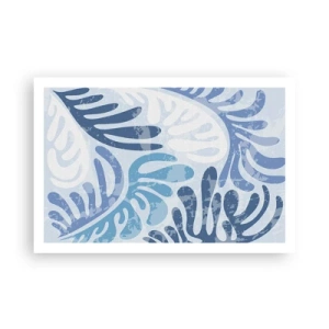 Póster - Helechos azules - 91x61 cm