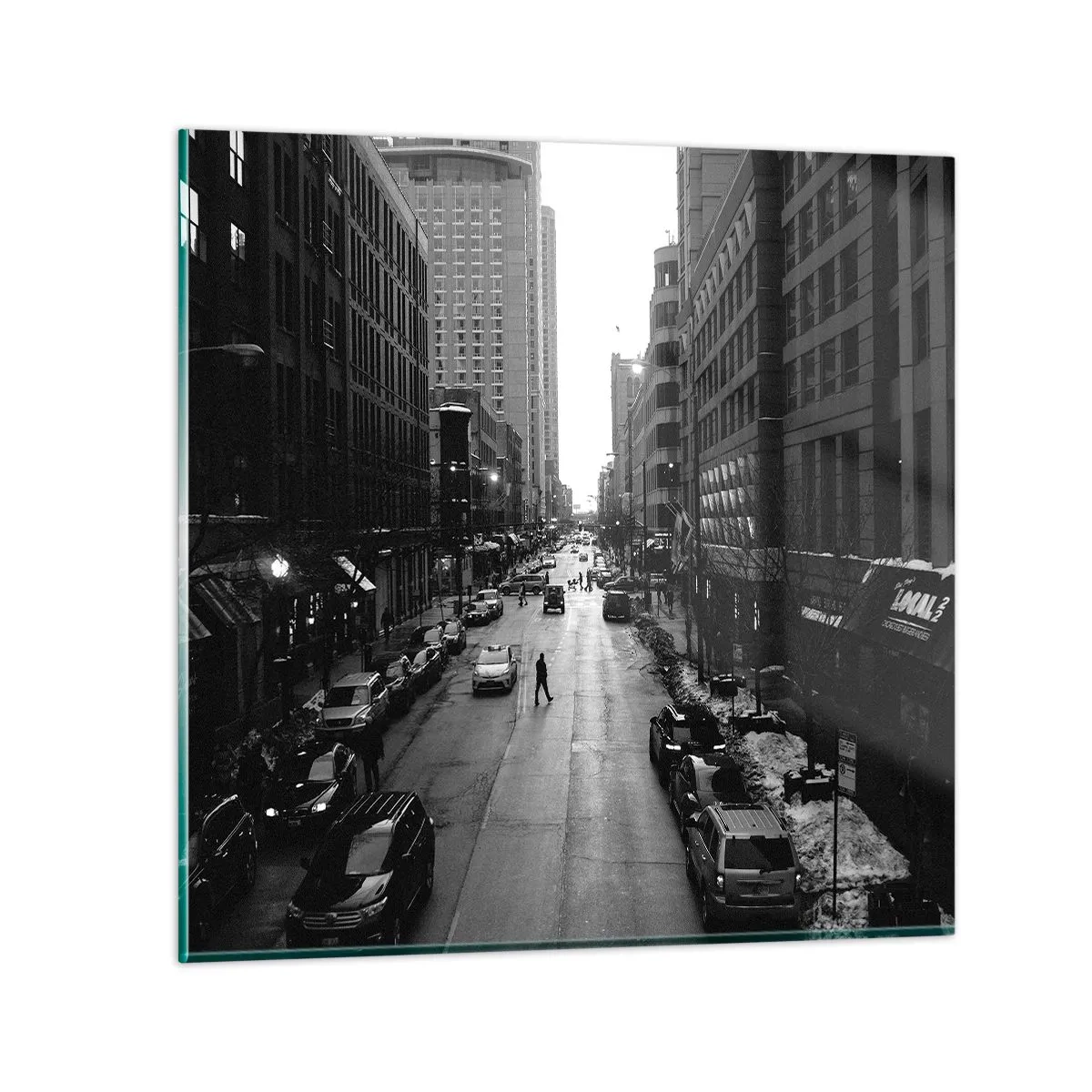 Cuadro sobre vidrio - Impresiones sobre Vidrio - Un día como otro cualquiera - 30x30 cm