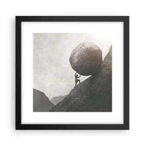 Póster en marco negro - Creo, contra toda esperanza - 30x30 cm