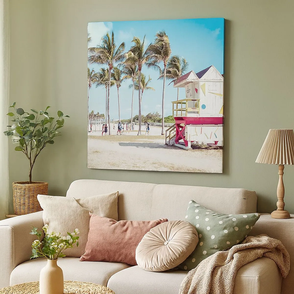 Cuadro sobre lienzo - Impresión de Imagen - Un hermoso día por delante - 30x30 cm