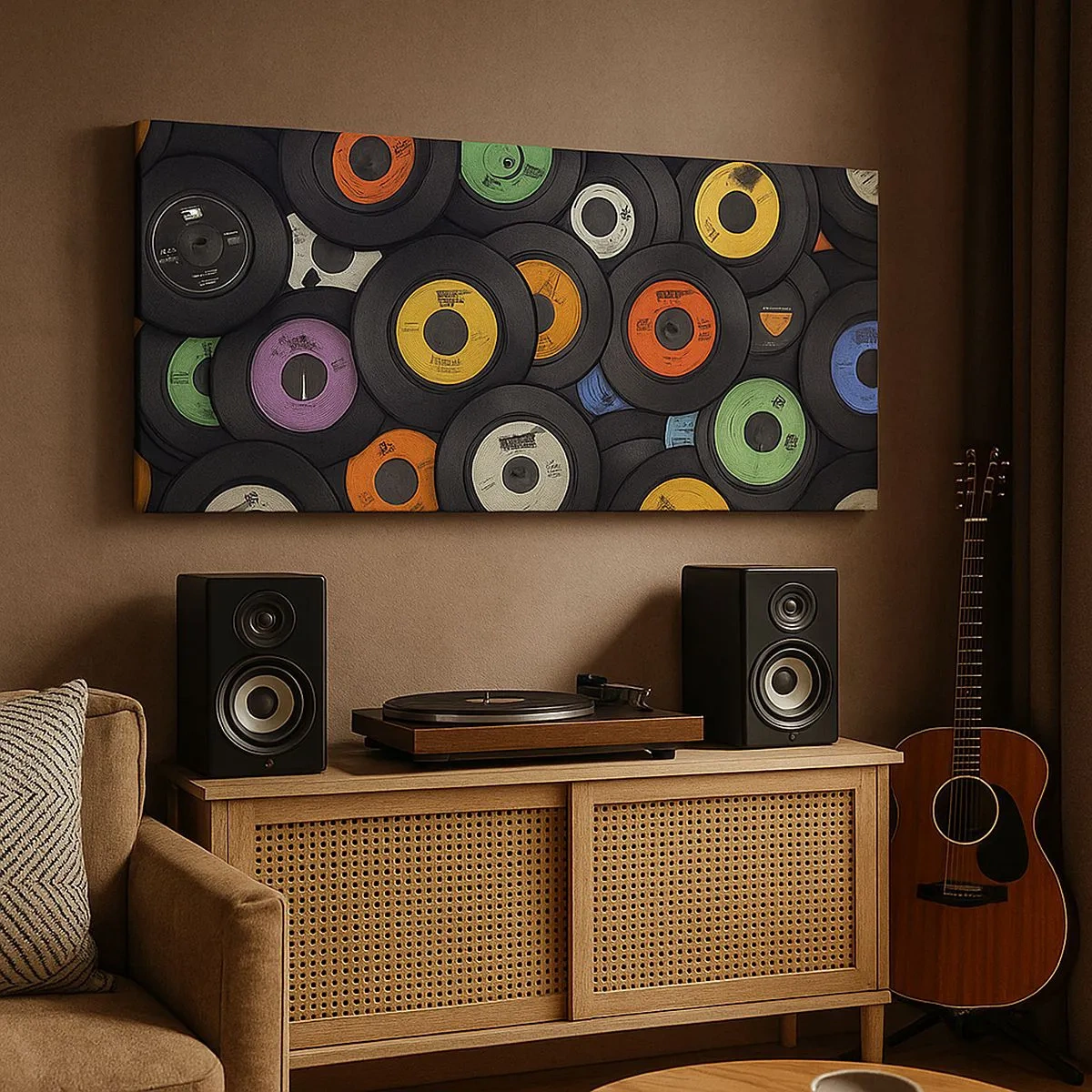 Cuadro sobre lienzo - Impresión de Imagen - Colores de los clásicos - 100x40 cm