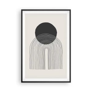 Póster en marco negro - Temblor y certeza - 61x91 cm