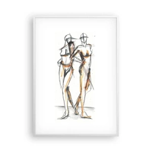 Póster en marco blanco - Un estudio sobre el encanto - 70x100 cm