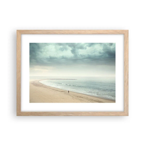 Póster en marco roble claro - En busca de la paz - 40x30 cm