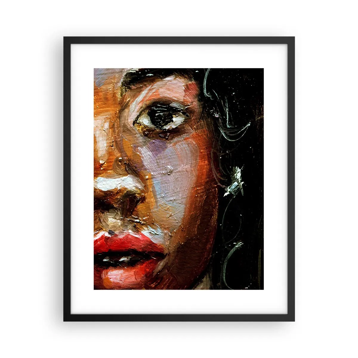 Póster en marco negro - La mitad de mi ser - 40x50 cm