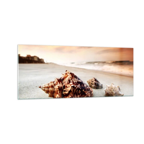 Cuadro sobre vidrio - Impresiones sobre Vidrio - Los exiliados de las olas - 100x40 cm