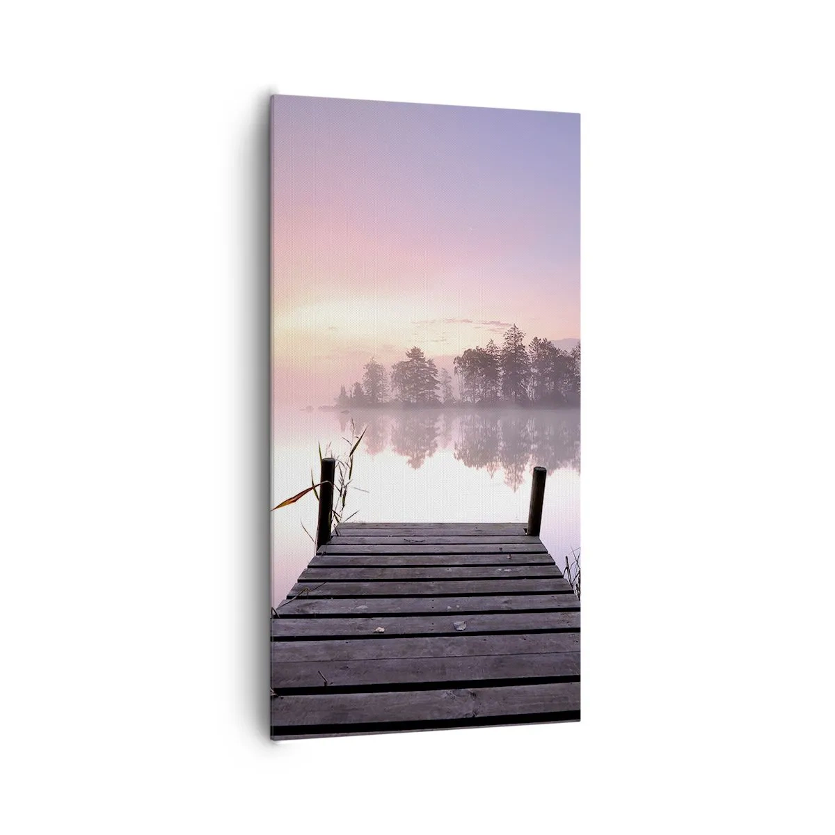 Cuadro sobre lienzo - Impresión de Imagen - De la niebla lila... - 65x120 cm