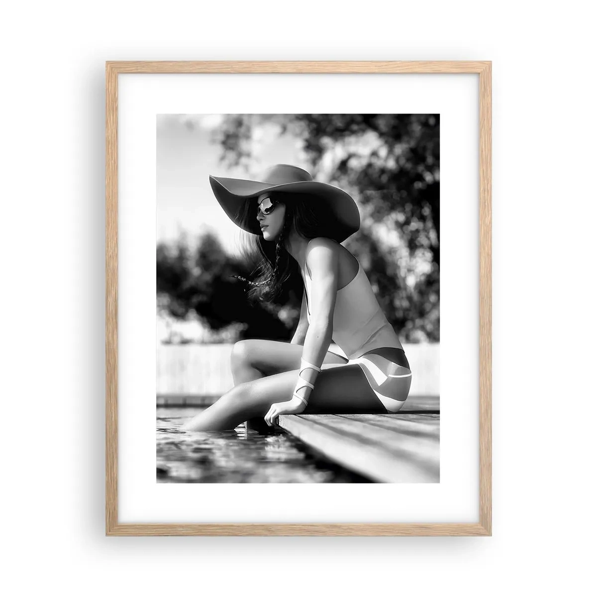 Póster en marco roble claro - Un sueño de verano - 40x50 cm