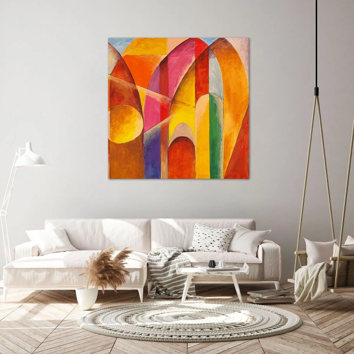 Cuadro sobre lienzo - Impresión de Imagen - Catedral del sol - 60x60 cm