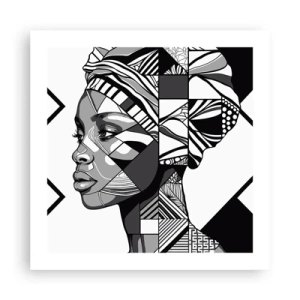 Póster - Retrato étnico - 50x50 cm