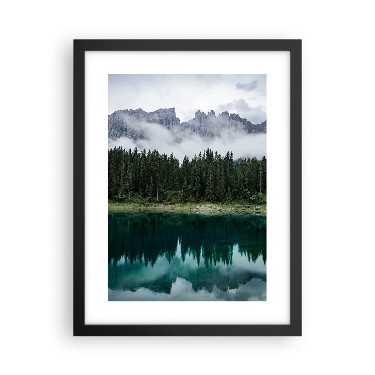 Póster en marco negro - Calla, calla, no despertemos al agua dormida.... - 30x40 cm