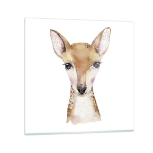 Cuadro sobre vidrio - Impresiones sobre Vidrio - La naturaleza de la inocencia - 30x30 cm