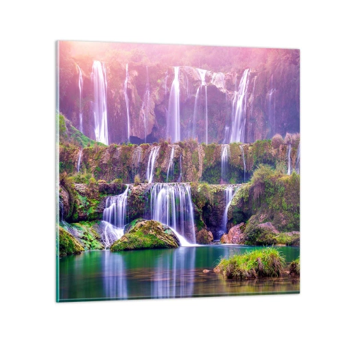 Cuadro sobre vidrio - Impresiones sobre Vidrio - Escalera al cielo - 60x60 cm