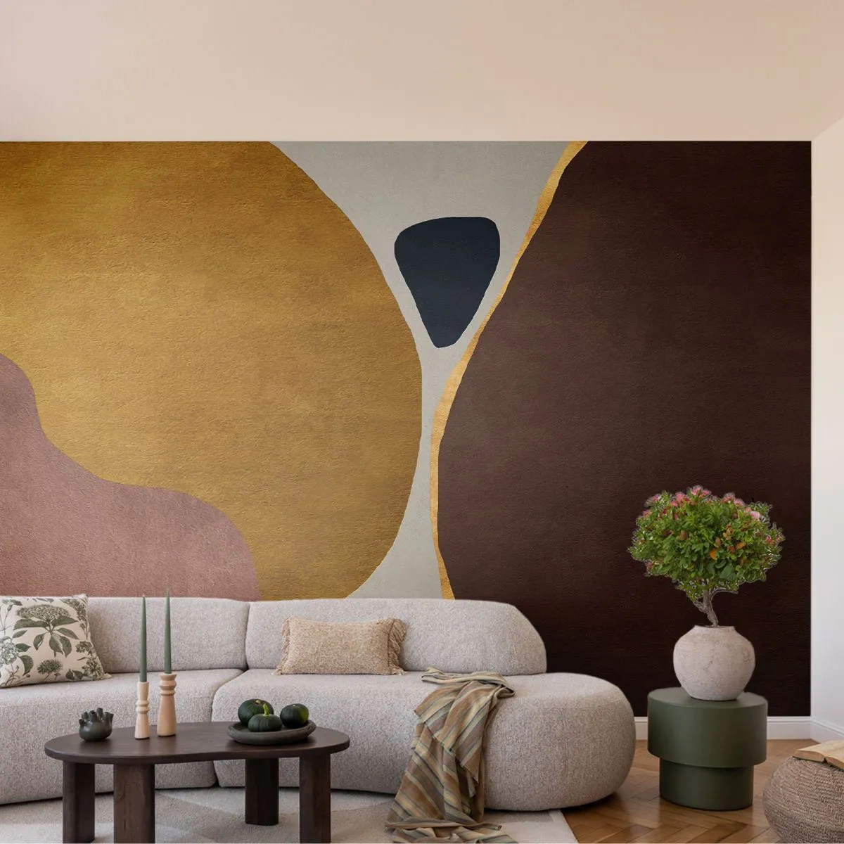 Fotomural Premium Canvas - Abstracción - un lugar en el espacio - Abstracción, Minimalismo, formas - 200x140 cm