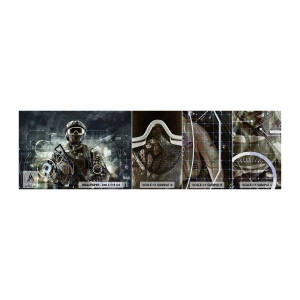 Muestra de fotomural Premium Canvas - De poder a poder - Abstracción, Soldado, Comando - 100x30 cm